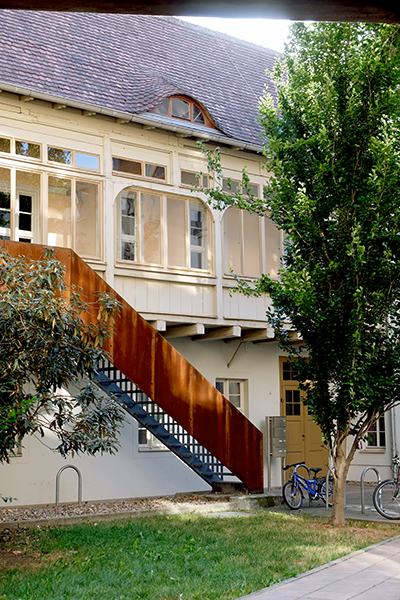 Hof des W.-F.-Bach-Haus in Halle